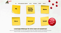 Desktop Screenshot of aktivtledarskap.se