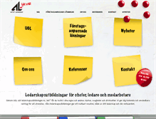 Tablet Screenshot of aktivtledarskap.se